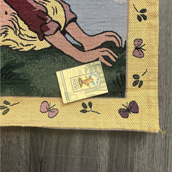 NWT Vintage Goodwin Weaves Disney Classic Winnie The Pooh Tapestry 25x26 - Picture 3 of 5